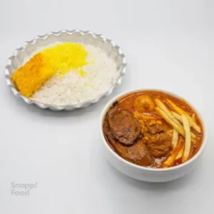 چلو خورشت قیمه میکس